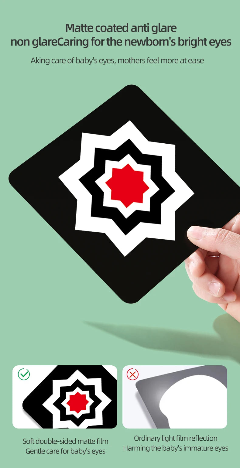 High-Contrast Baby Flash Cards for Visual Development