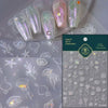 Ocean-Inspired Nail Art Sticker Set