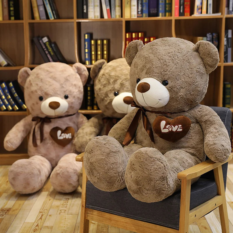 Soft Plush Teddy Bear with Heart Design