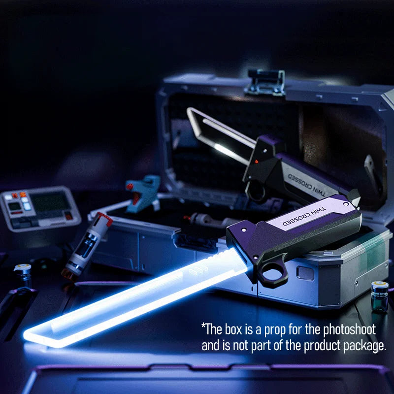 2-in-1 Lightsaber Toy with Twin Red & Blue Blades