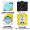 A set of clockwork duck bath toys showing smooth operation and a spray paint feature.