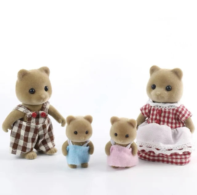Forest Animal Miniature Dollhouse Furniture Set – 1/12 Scale Bedroom, Kitchen & Bathroom Decor