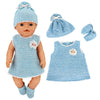 Doll Outfit Set with Hat for 17-43 cm Baby Dolls