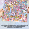 Kawaii Fantasy City 3D Sticker Sheet