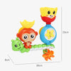 Monkey Caterpillar Wall-Mounted Bath Toy with Waterfall Fun