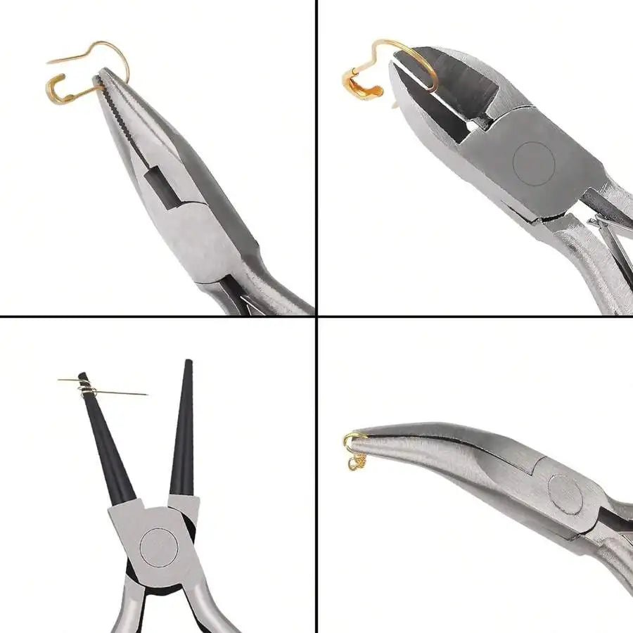 Complete Jewelry Making Tool Set with Pliers and Ring Sizer