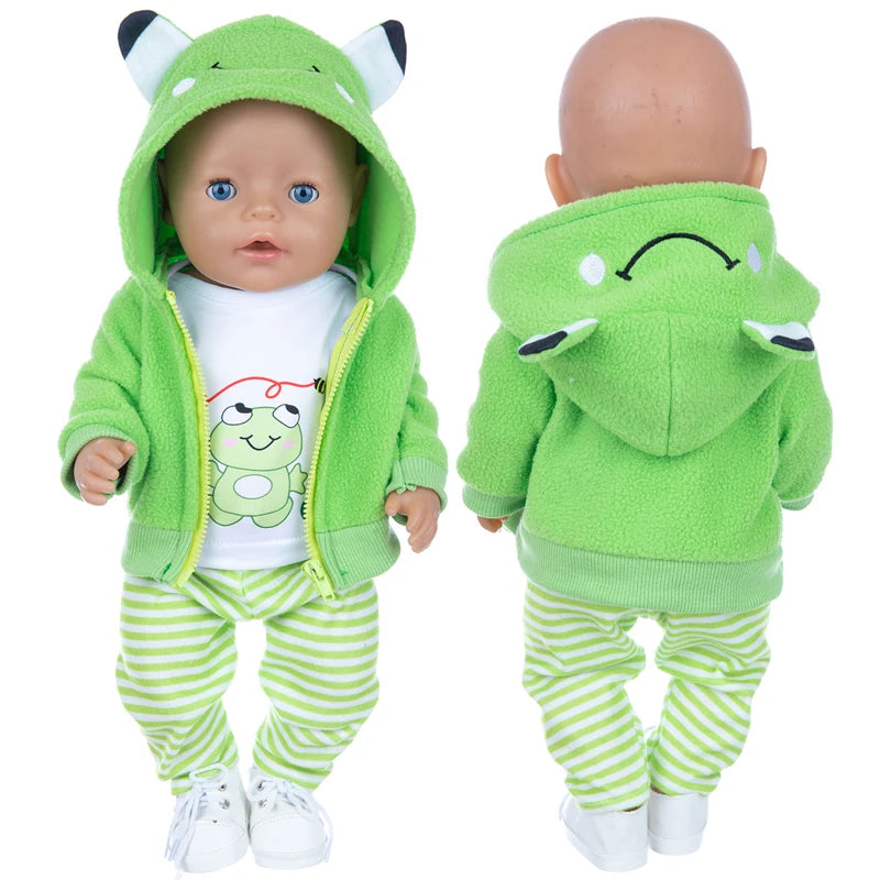 Cute 2-Piece Romper Outfit for 17-Inch Reborn Baby Dolls