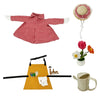 23-Inch Porch Goose Statue with Gardener Outfit and Accessories