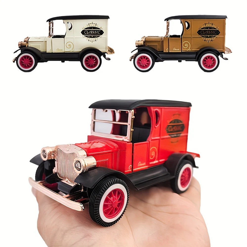 Classic Retro T-Shaped Die-Cast Car Model — Vintage Collectible Toy