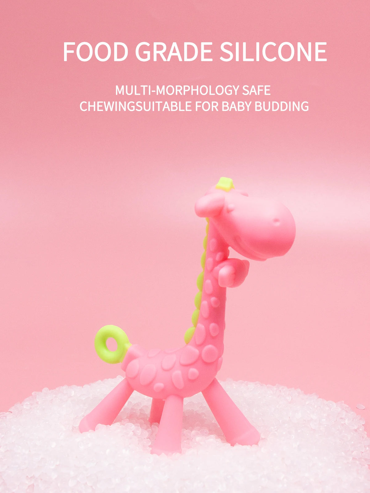Adorable Giraffe Silicone Baby Teether