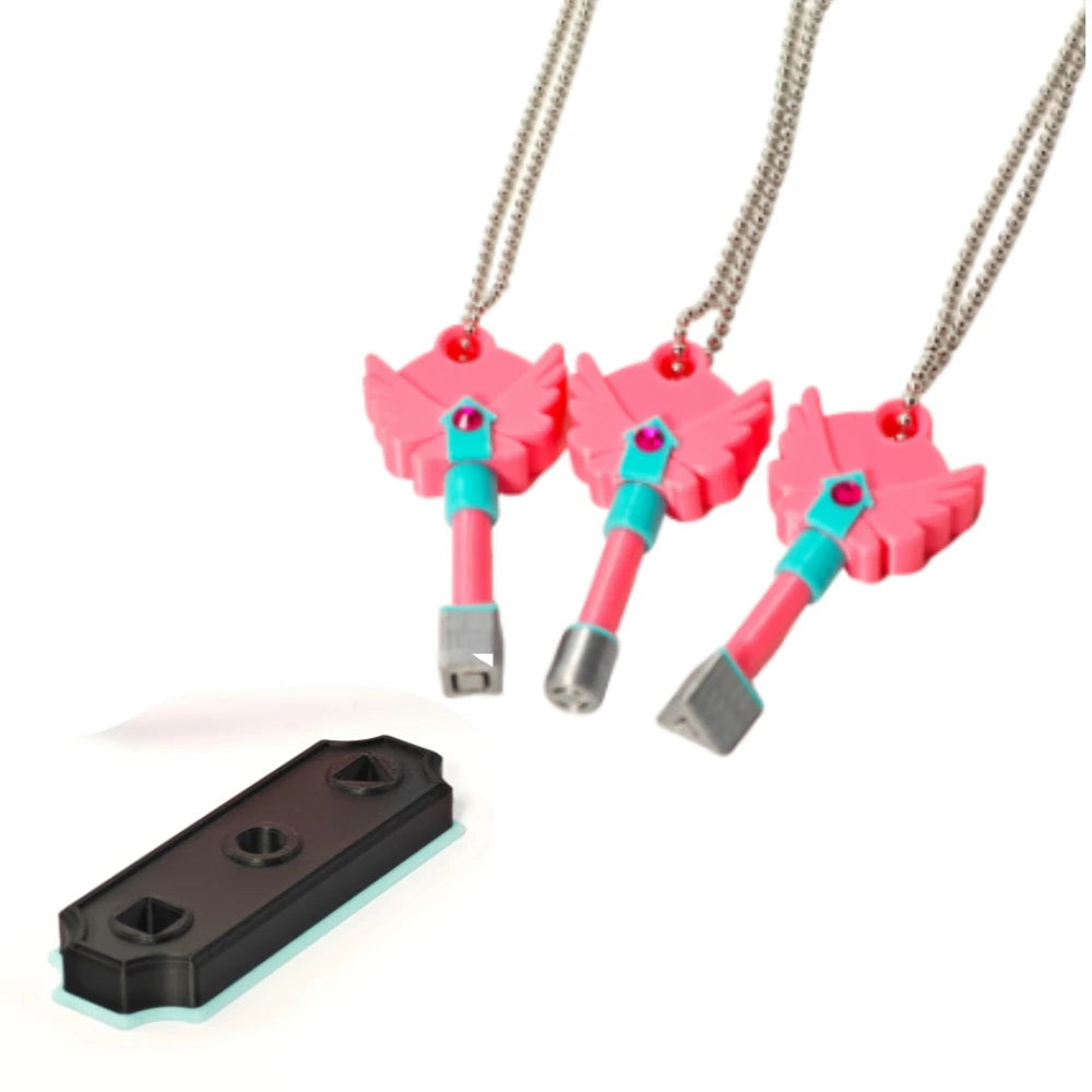 Squid Game Style Dagger Necklace Set (4-Pack)