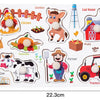 Wooden Alphabet & Number Peg Puzzles for Toddlers
