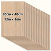 Basswood Plywood Sheets for Laser Cutting & Crafting (12x16 in)