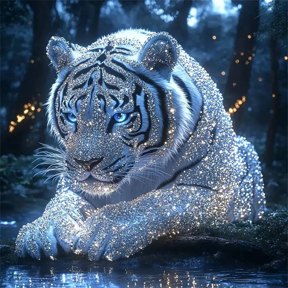 5D DIY Diamond Painting Kit - Tiger Animal Art
