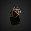 Bronze Metal Polyhedral Dice Set for RPG Games