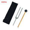 432Hz Tuning Fork Set with Mallet and Storage Bag for Healing and Stress Relief