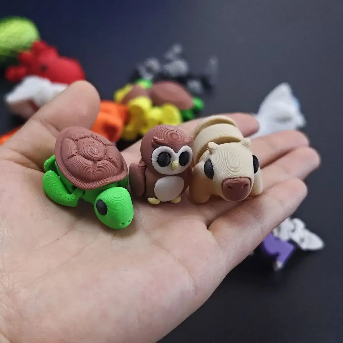 Articulated 3D Printed Animal Figurine – Poseable Desk Decor & Stress Relief Toy