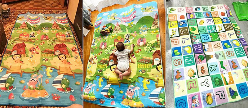 Double-Sided Educational Play Mat for Kids