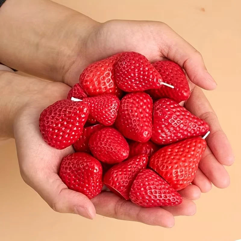 3D Strawberry Silicone Mold for Candle, Soap & Resin Crafts