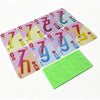 Fan of the Dnup Card Game for strategy and hand management, showing various colored cards and a green card with symbols.