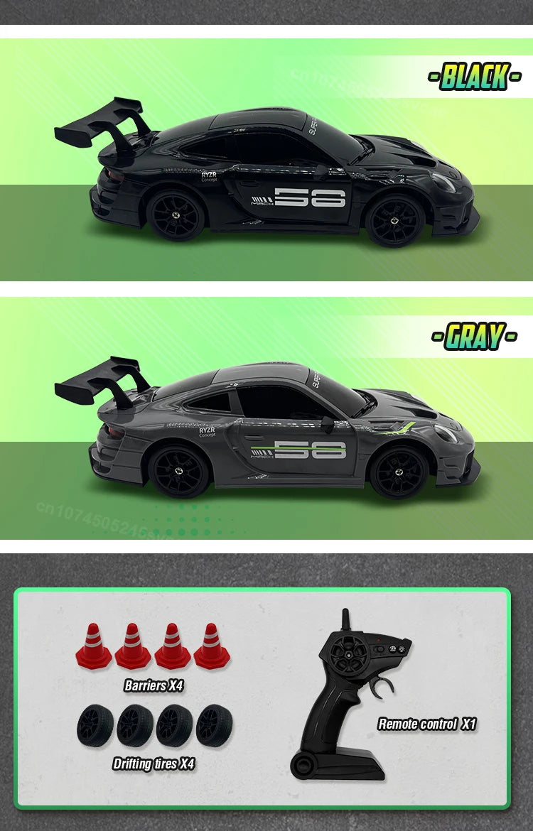4WD High-Speed RC Drift Truck with LED Lights