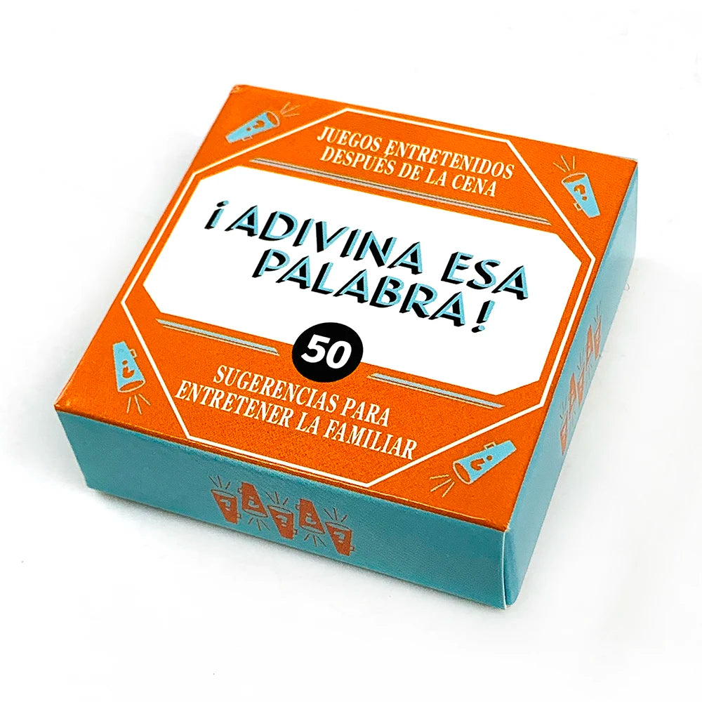 Name That Word! – 50-Card Spanish Mini Game Set