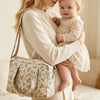 Quilted Maternity Diaper Bag with Crossbody Strap