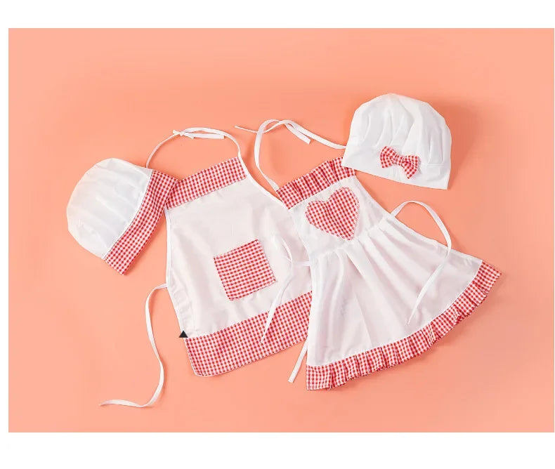 Baby Chef Apron & Hat Set for Photography Props