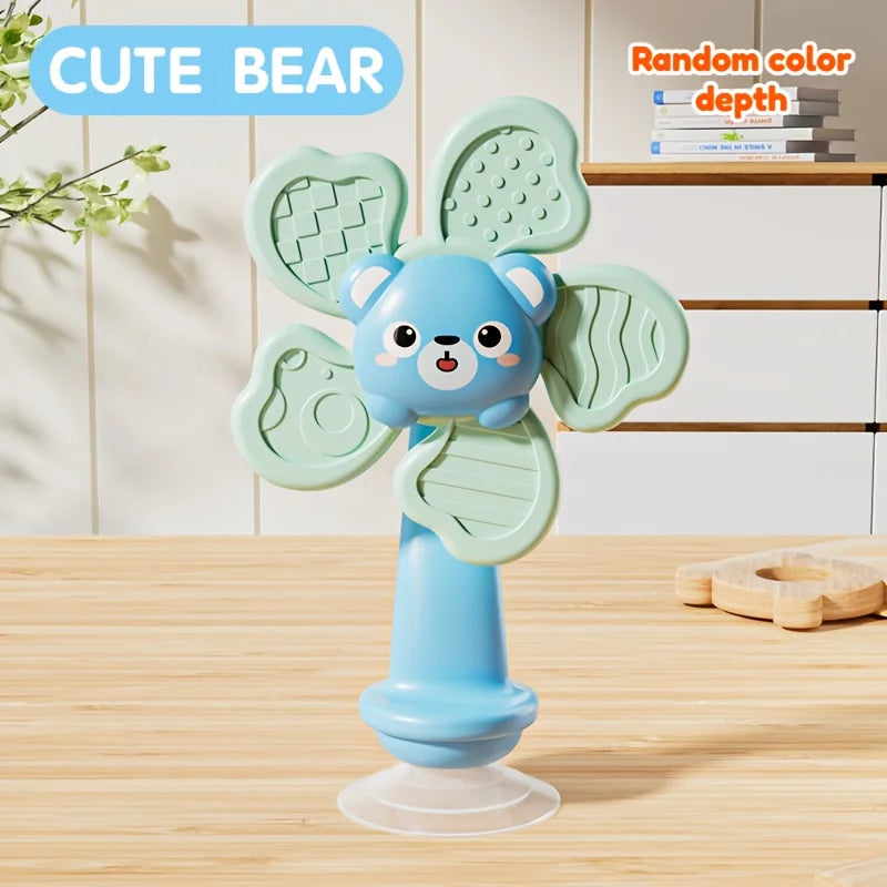 Baby Suction Cup Windmill Toy with Animal Shapes