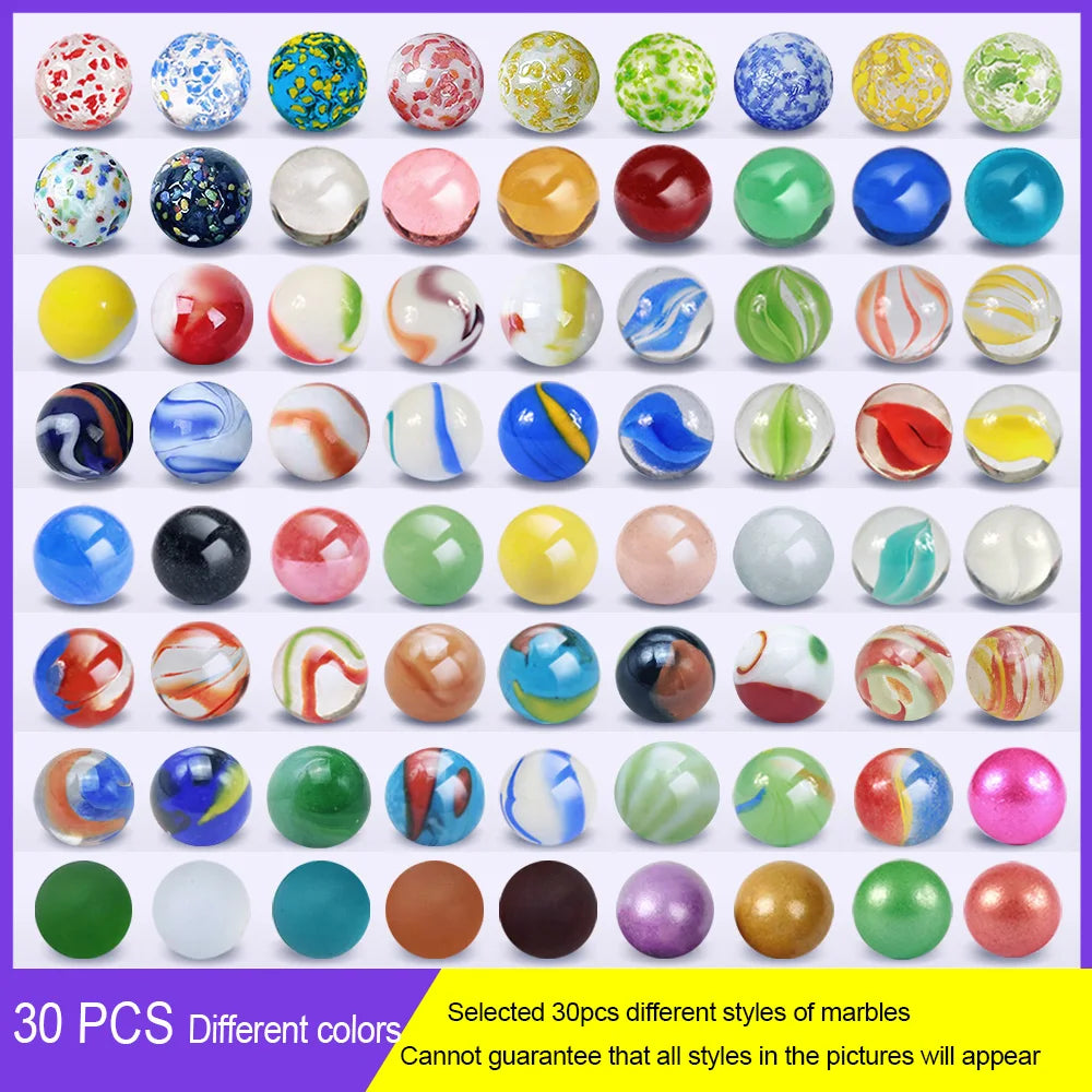 Colorful Glass Marbles for Play, Decor & Craft Projects