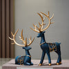 Set of 2 Resin Deer Figurines