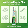 A bottle of 20ml colorless soft adhesive repair glue for toys and crafts.