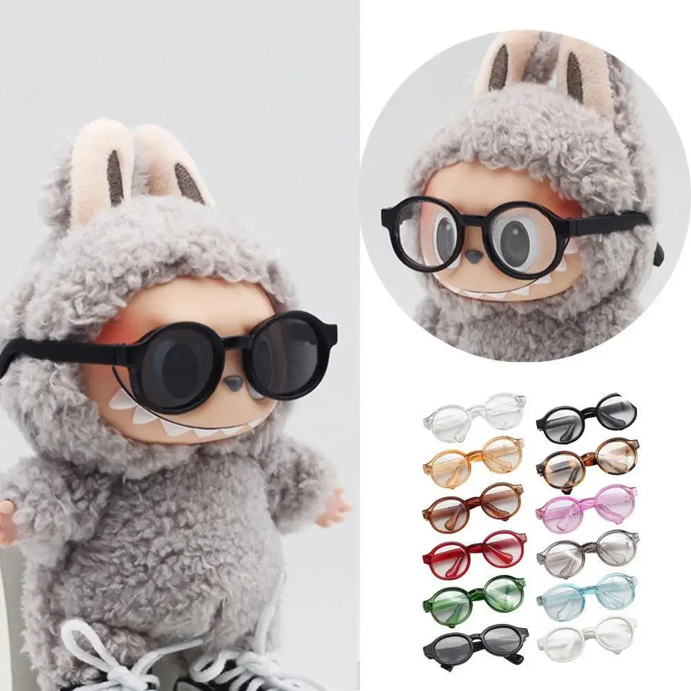 Transparent Plastic Sunglasses for Labubu Dolls (15cm/20cm)