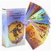 Holographic Rainbow Tarot Card Deck with Guidebook for Beginners