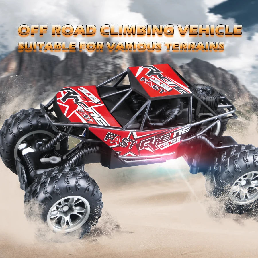 4-Way Remote Control Off-Road Car with LED Lights