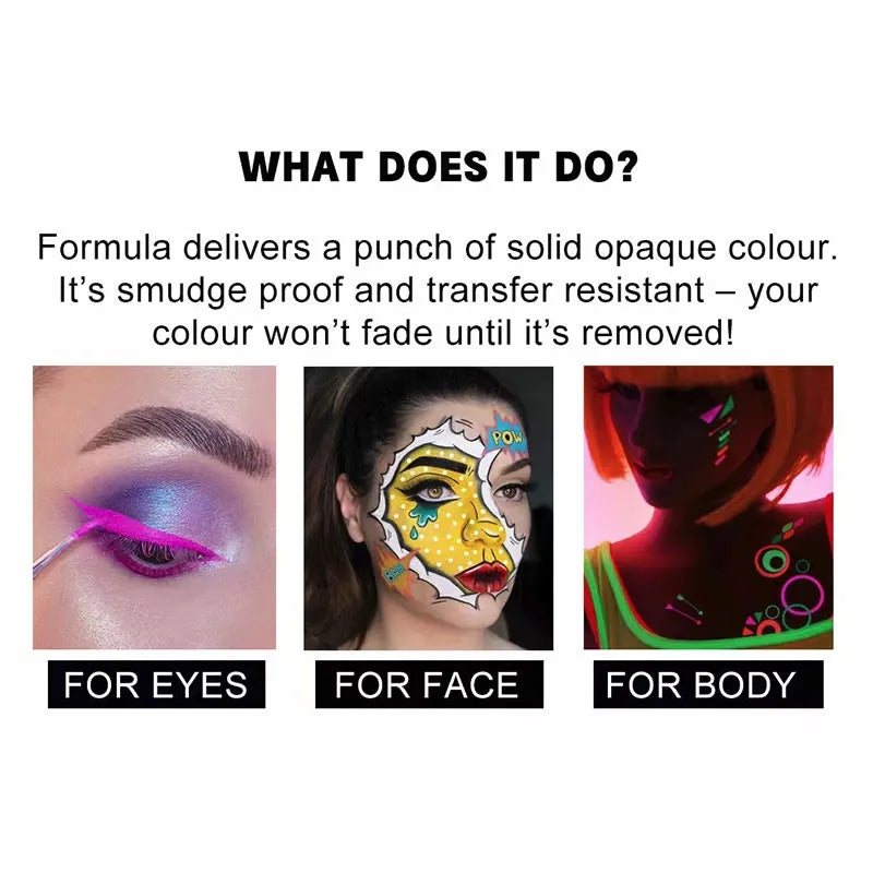 Professional Face & Body Paint Palette for Halloween, Cosplay & SFX