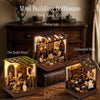 DIY Wooden Miniature House Kit with LED Lighting