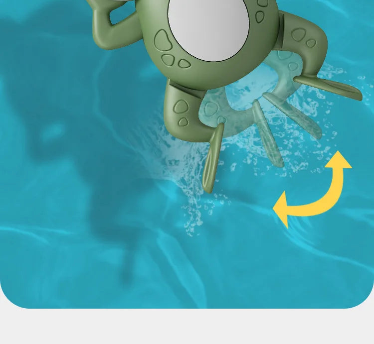 Frog Swimming Wind-Up Bath Toy for Kids