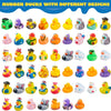 Mini Rubber Duck Set - 60 Unique Designs for Bath and Play