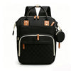 Quilted Multi-Compartment Diaper Bag Backpack