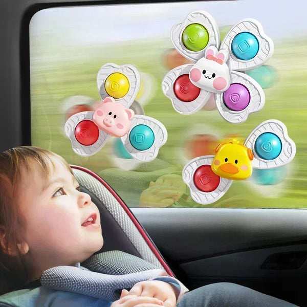 Spinning Suction Cup Bath Toys for Toddlers