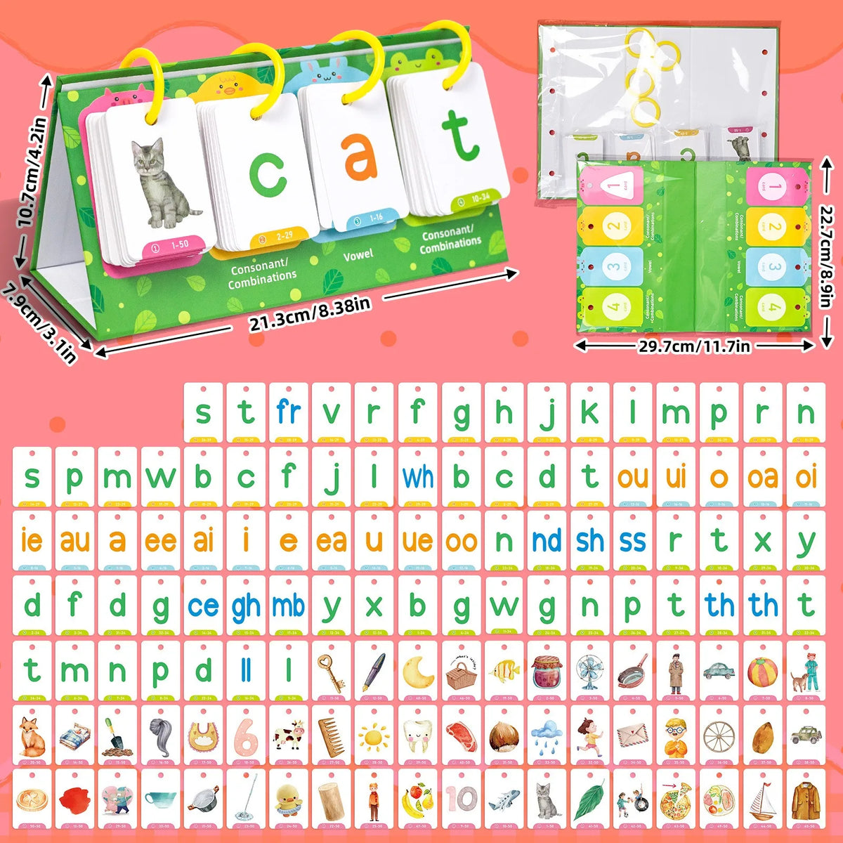 Interactive English Learning Flip Chart for Kids