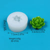 White silicone mold shaped like a cactus or succulent for crafting