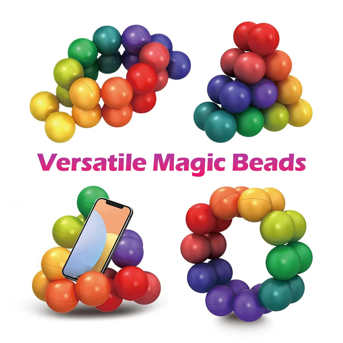 3D Rotating Sensory Fidget Balls for Stress Relief and Focus