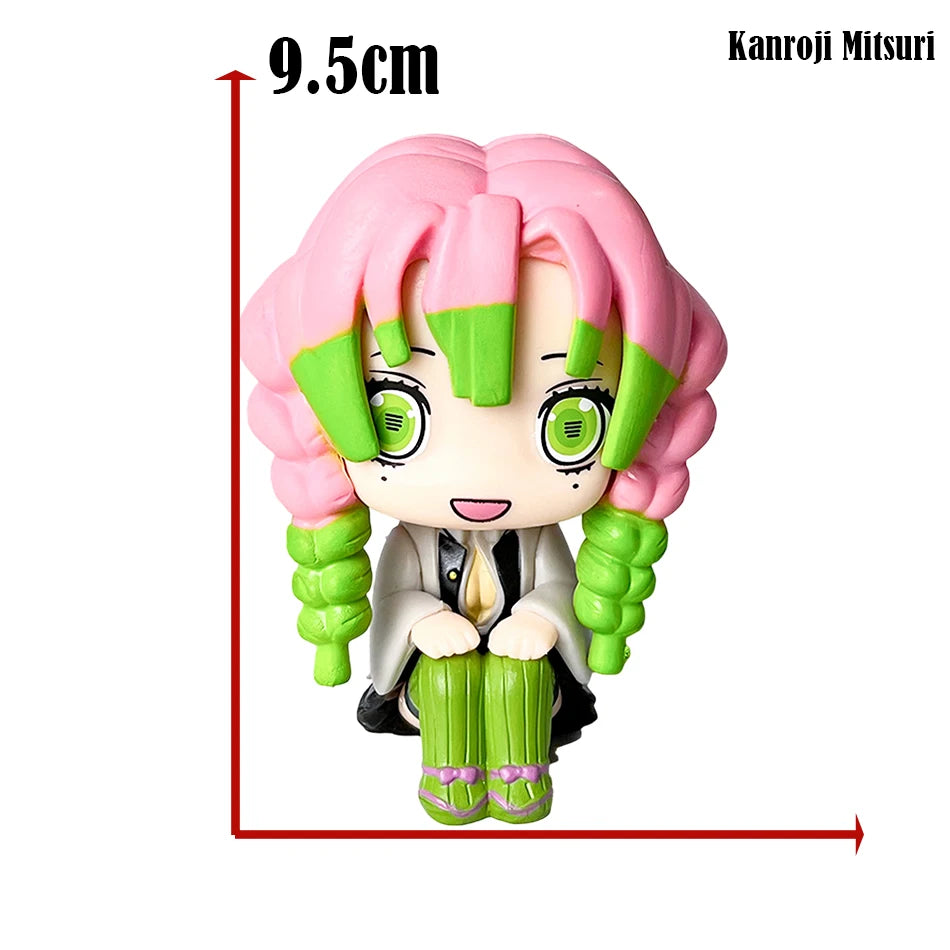 Pink-haired anime figure of Mitsuri Kanroji from Demon Slayer
