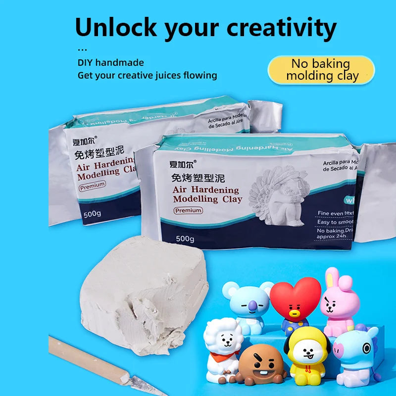 Creative Air-Dry Clay Craft Kit for Handmade Art Projects