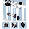 Black and White Animal Hanging Toys for Baby Car Seat and Stroller