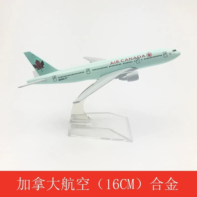 Diecast Metal Boeing Aircraft Model – 16 cm Collectible Display Piece