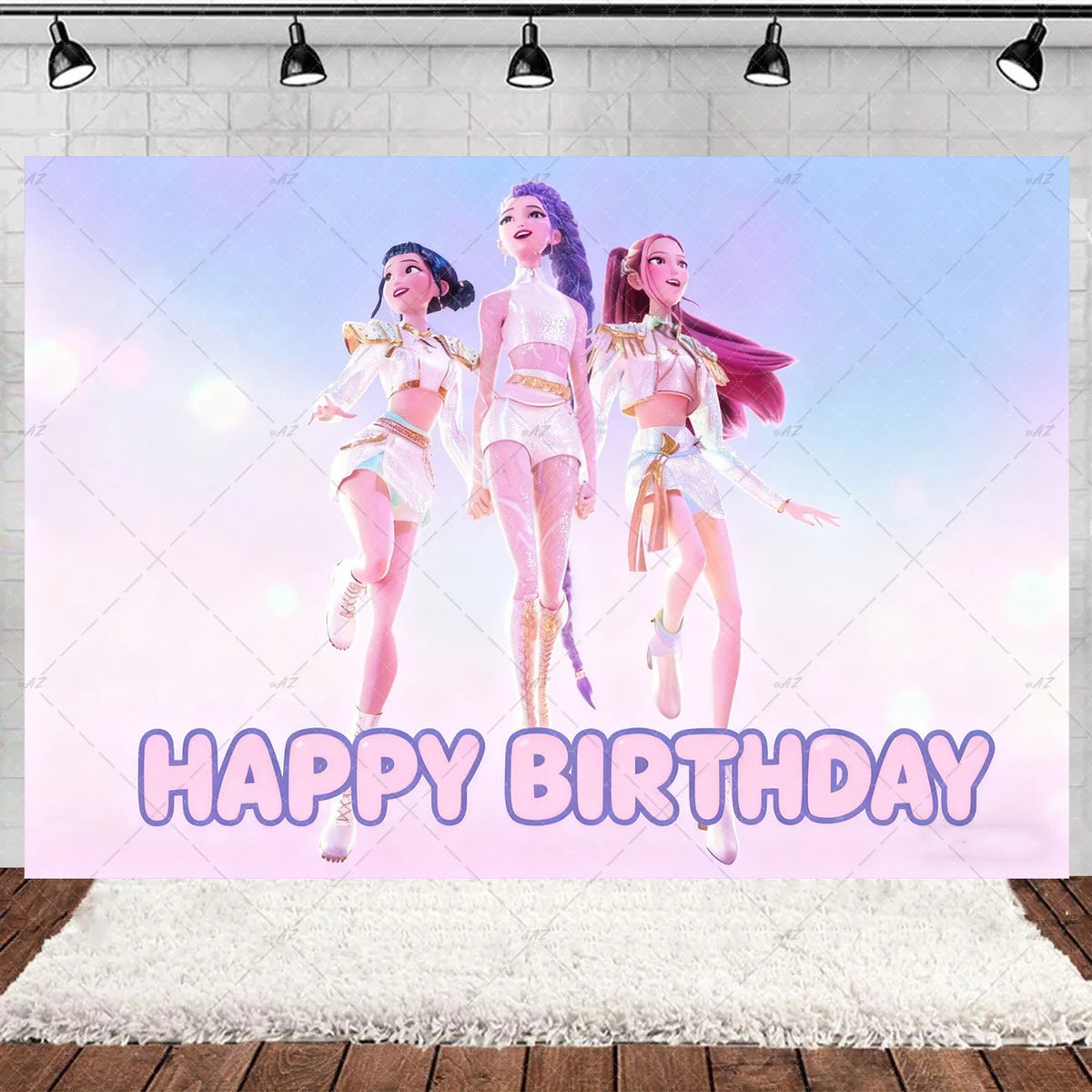 K-Pop Theme Party Backdrop for Birthday Celebrations