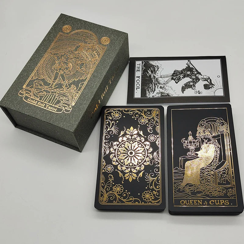 Gold Foil Rider Waite Tarot Deck